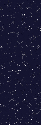 Store fenêtre intérieur avec constellation d'étoiles