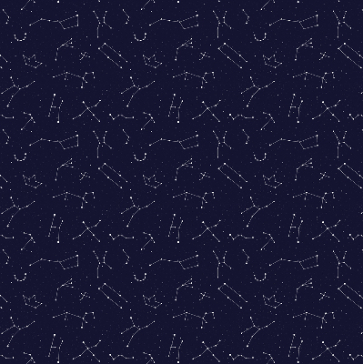 Store fenêtre intérieur avec constellation d'étoiles