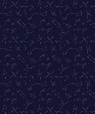 Store fenêtre intérieur avec constellation d'étoiles