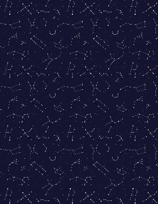Store fenêtre intérieur avec constellation d'étoiles