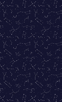 Store fenêtre intérieur avec constellation d'étoiles