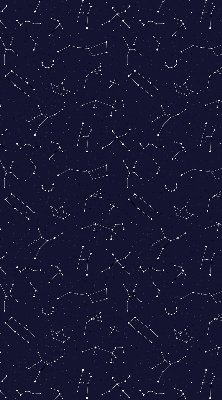 Store fenêtre intérieur avec constellation d'étoiles