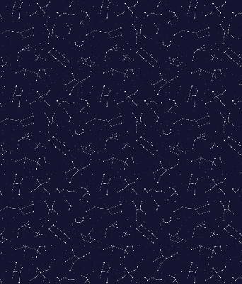 Store fenêtre intérieur avec constellation d'étoiles