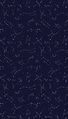 Store fenêtre intérieur avec constellation d'étoiles