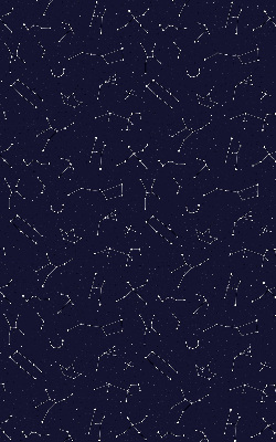 Store fenêtre intérieur avec constellation d'étoiles