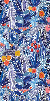 Store fenêtre intérieur avec plantes colorées