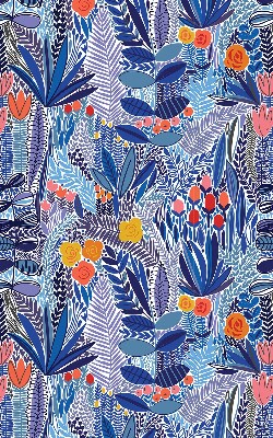 Store fenêtre intérieur avec plantes colorées