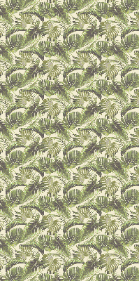 Store enrouleur occultant à motifs de feuilles et de fleurs