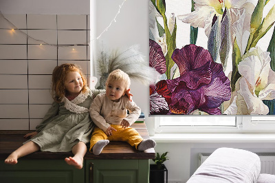 Store fenêtre intérieur petites fleurs