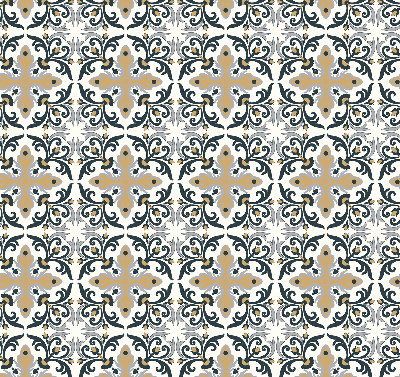 Store enrouleur occultant à carreaux marocains