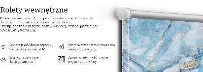 Store occultant fenêtre en marbre bleu