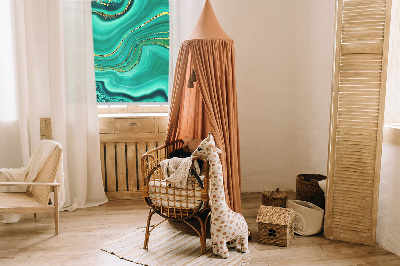 Store fenêtre intérieur en marbre vert