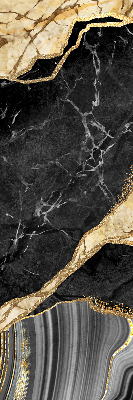 Store enrouleur occultant en marbre noir
