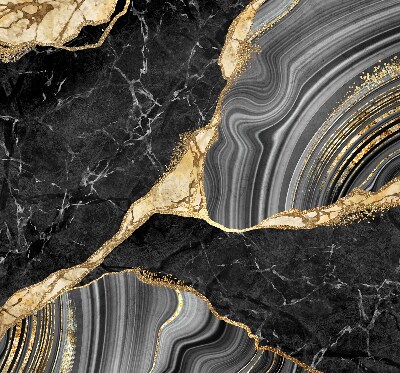 Store enrouleur occultant en marbre noir
