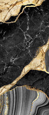 Store enrouleur occultant en marbre noir