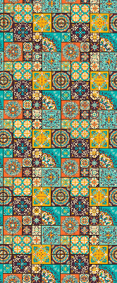 Store enrouleur occultant à motif mandala coloré