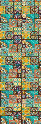 Store enrouleur occultant à motif mandala coloré