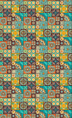 Store enrouleur occultant à motif mandala coloré