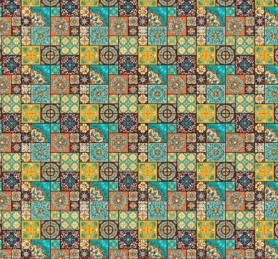 Store enrouleur occultant à motif mandala coloré