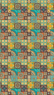 Store enrouleur occultant à motif mandala coloré
