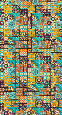 Store enrouleur occultant à motif mandala coloré