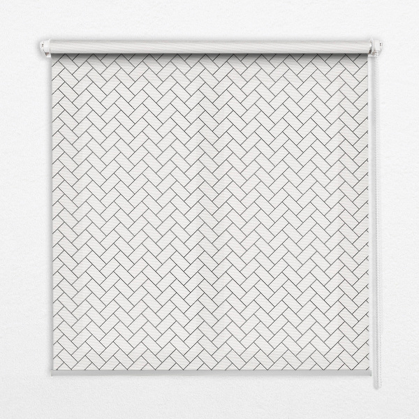 Store enrouleur occultant rectangulaire, avec un motif de rectangle à côté d'un rectangle