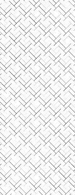 Store enrouleur occultant rectangulaire, avec un motif de rectangle à côté d'un rectangle