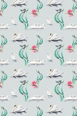 Store occultant fenêtre avec motif de cygnes et de canards