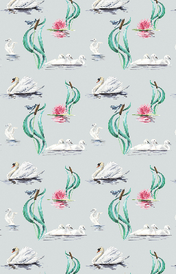 Store occultant fenêtre avec motif de cygnes et de canards
