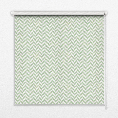 Store fenêtre intérieur à chevrons verts