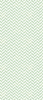 Store fenêtre intérieur à chevrons verts