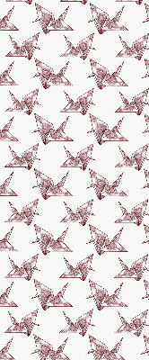 Store occultant fenêtre avec cygnes en origami