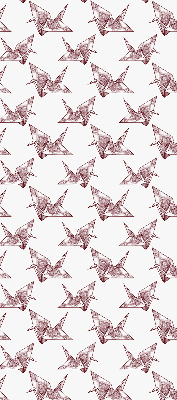 Store occultant fenêtre avec cygnes en origami