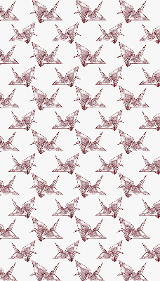 Store occultant fenêtre avec cygnes en origami