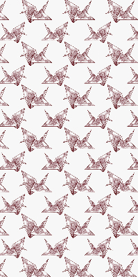 Store occultant fenêtre avec cygnes en origami