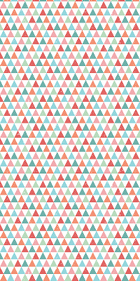 Store enrouleur occultant à motifs de triangles colorés