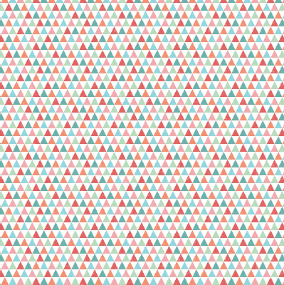 Store enrouleur occultant à motifs de triangles colorés