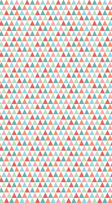 Store enrouleur occultant à motifs de triangles colorés