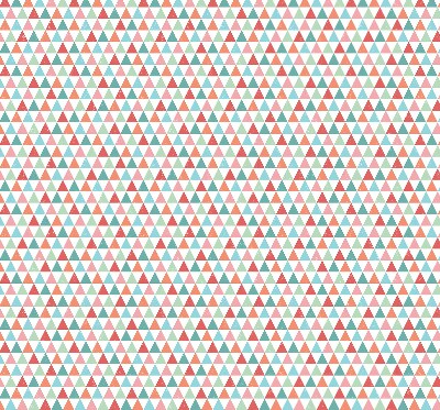 Store enrouleur occultant à motifs de triangles colorés