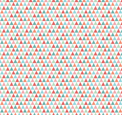 Store enrouleur occultant à motifs de triangles colorés