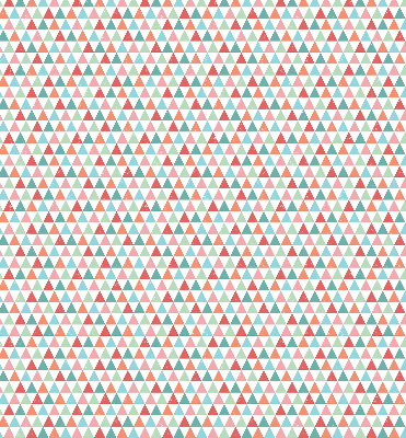Store enrouleur occultant à motifs de triangles colorés