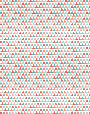 Store enrouleur occultant à motifs de triangles colorés