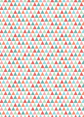 Store enrouleur occultant à motifs de triangles colorés