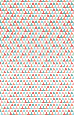 Store enrouleur occultant à motifs de triangles colorés