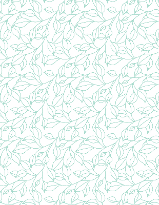 Store fenêtre intérieur en feuilles turquoise