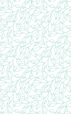Store fenêtre intérieur en feuilles turquoise