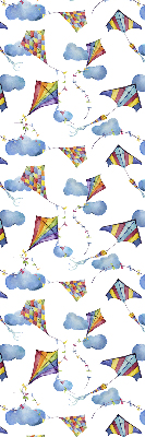 Store enrouleur occultant cerfs-volants colorés