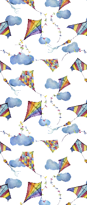 Store enrouleur occultant cerfs-volants colorés