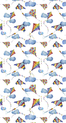 Store enrouleur occultant cerfs-volants colorés