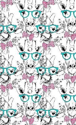 Store occultant fenêtre girafe à lunettes